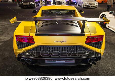 Stock Image - "Lamborghini Gallardo, North American International Auto Show, Detroit, Michigan, USA". Fotosearch