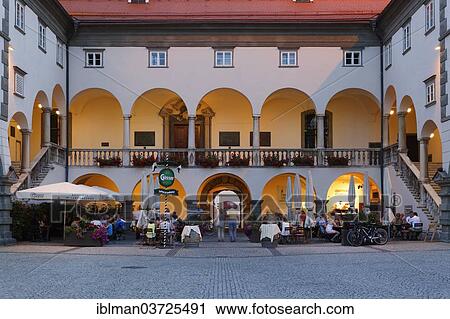 "Landhaus, state parliament building, Restaurant Landhaushof, Klagenfurt, Carinthia, Austria, Europe" View Large Photo Image Stock Image - "Landhaus, state parliament building, Restaurant Landhaushof, Klagenfurt, Carinthia, Austria, Europe". Fotosearch