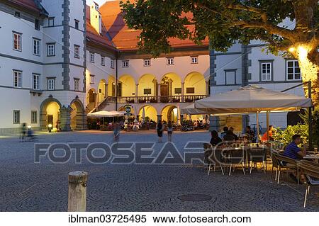 "Landhaus, state parliament building, Restaurant Landhaushof, Landhausplatz square, Klagenfurt, Carinthia, Austria, Europe" View Large Photo Image Stock Photography - "Landhaus, state parliament building, Restaurant Landhaushof, Landhausplatz square, Klagenfurt, Carinthia, Austria, Europe". Fotosearch