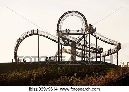 "Landmark Tiger & Turtle - Magic Mountain, walk-in sculpture, Anger Park, Duisburg, North Rhine-Westphalia, Germany, Europe" View Large Photo Image Picture - "Landmark Tiger & Turtle - Magic Mountain, walk-in sculpture, Anger Park, Duisburg, North Rhine-Westphalia, Germany, Europe". Fotosearch