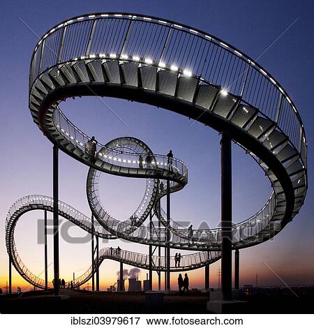 "Landmark Tiger & Turtle - Magic Mountain, walk-in sculpture, Anger Park, Duisburg, North Rhine-Westphalia, Germany, Europe" View Large Photo Image Stock Photo - "Landmark Tiger & Turtle - Magic Mountain, walk-in sculpture, Anger Park, Duisburg, North Rhine-Westphalia, Germany, Europe". Fotosearch