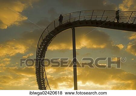 Landmark Tiger & Turtle - Magic Mountain by Heike Mutter and Ulrich Genth, walkable sculpture in the shape of a roller coaster, on the Halde Heinrich-Hildebrand-Hohe heap, Angerpark, Duisburg, North Rhine-Westphalia, Germany, Europe, PublicGround, Europe View Large Photo Image Stock Photo - Landmark Tiger & Turtle - Magic Mountain by Heike Mutter and Ulrich Genth, walkable sculpture in the shape of a roller coaster, on the Halde Heinrich-Hildebrand-Hohe heap, Angerpark, Duisburg, North Rhine-Westphalia, Germany, Europe, PublicGround, Europe. Fotosearch