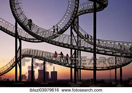 "Landmark Tiger & Turtle - Magic Mountain, walk-in sculpture, Anger Park, Duisburg, North Rhine-Westphalia, Germany, Europe" View Large Photo Image Stock Photograph - "Landmark Tiger & Turtle - Magic Mountain, walk-in sculpture, Anger Park, Duisburg, North Rhine-Westphalia, Germany, Europe". Fotosearch
