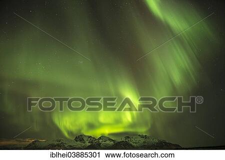 "Landscape, aurora borealis, Lofoten, Norway, Europe" View Large Photo Image Stock Image - "Landscape, aurora borealis, Lofoten, Norway, Europe". Fotosearch