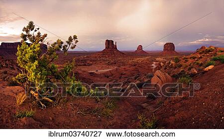 "Landscape in Monument Valley with West Mitten Butte, East Mitten Butte and Merrick Butte, Monument Valley, Navajo Tribal Park, Arizona, United States, North America" View Large Photo Image Stock Photo - "Landscape in Monument Valley with West Mitten Butte, East Mitten Butte and Merrick Butte, Monument Valley, Navajo Tribal Park, Arizona, United States, North America". Fotosearch