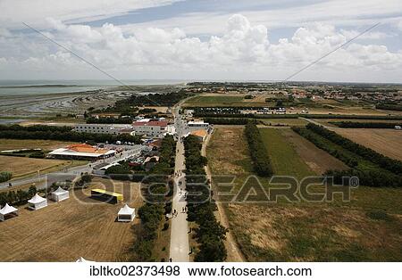 Stock Photo - "Landscape near the Phare de Chassiron lighthouse, Ile d'Oleron island, Poitou-Charentes region, departement of Charente-Maritime, France, Europe". Fotosearch
