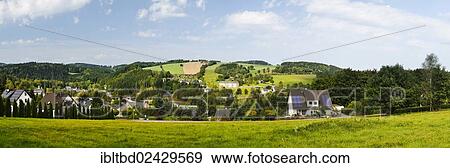 "Landscape near the town of Thermalbad Wiesenbad as seen from Freiberger Strasse street, Ore Mountains, Saxony, Germany, Europe" View Large Photo Image Stock Photo - "Landscape near the town of Thermalbad Wiesenbad as seen from Freiberger Strasse street, Ore Mountains, Saxony, Germany, Europe". Fotosearch