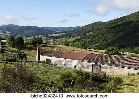 "Landscape near village of Auvers, Gevaudan, Margeride mountains, Monts de la Margeride, Haute Loire, Auvergne, France, Europe" View Large Photo Image Stock Image - "Landscape near village of Auvers, Gevaudan, Margeride mountains, Monts de la Margeride, Haute Loire, Auvergne, France, Europe". Fotosearch