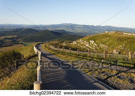 "Landscape of Parc Naturel Regional des Volcans d'Auvergne, Regional Nature Park of the Volcanoes of Auvergne, seen from the top of Puy de Dome, Monts Dore, Puy de Sancy, Auvergne, France, Europe" View Large Photo Image Stock Image - "Landscape of Parc Naturel Regional des Volcans d'Auvergne, Regional Nature Park of the Volcanoes of Auvergne, seen from the top of Puy de Dome, Monts Dore, Puy de Sancy, Auvergne, France, Europe". Fotosearch