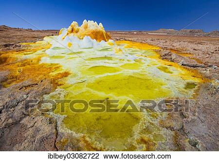 "Landscape shaped by hydro-thermal activity at the Dallol volcano, Danakil-Senke, Hamed Ela, Wollo, Ethiopia, Africa" View Large Photo Image Stock Image - "Landscape shaped by hydro-thermal activity at the Dallol volcano, Danakil-Senke, Hamed Ela, Wollo, Ethiopia, Africa". Fotosearch