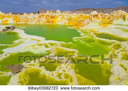 "Landscape shaped by hydro-thermal activity at the Dallol volcano, Danakil-Senke, Hamed Ela, Wollo, Ethiopia, Africa" View Large Photo Image Stock Image - "Landscape shaped by hydro-thermal activity at the Dallol volcano, Danakil-Senke, Hamed Ela, Wollo, Ethiopia, Africa". Fotosearch