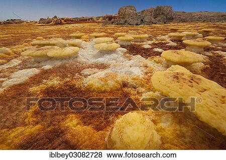 "Landscape shaped by hydro-thermal activity at the Dallol volcano, Danakil-Senke, Hamed Ela, Wollo, Ethiopia, Africa" View Large Photo Image Stock Photo - "Landscape shaped by hydro-thermal activity at the Dallol volcano, Danakil-Senke, Hamed Ela, Wollo, Ethiopia, Africa". Fotosearch