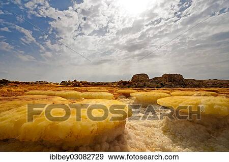 "Landscape shaped by hydro-thermal activity at the Dallol volcano, Danakil-Senke, Hamed Ela, Wollo, Ethiopia, Africa" View Large Photo Image Stock Photo - "Landscape shaped by hydro-thermal activity at the Dallol volcano, Danakil-Senke, Hamed Ela, Wollo, Ethiopia, Africa". Fotosearch