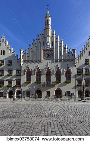 "Landshut City Hall, historic center, Landshut, Lower Bavaria, Bavaria, Germany, Europe" View Large Photo Image Picture - "Landshut City Hall, historic center, Landshut, Lower Bavaria, Bavaria, Germany, Europe". Fotosearch