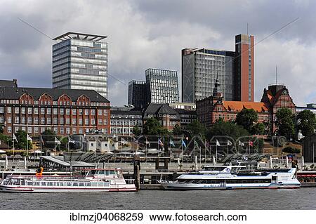 "Landungsbrucken jetties, St. Pauli, Hamburg, Germany, Europe" View Large Photo Image Stock Photo - "Landungsbrucken jetties, St. Pauli, Hamburg, Germany, Europe". Fotosearch