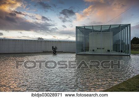 "Langen Foundation, art museum and foundation in the grounds of a former missile base, by architect Tadao Ando, Neuss, Neuss, North Rhine-Westphalia, Germany, Europe" View Large Photo Image Stock Image - "Langen Foundation, art museum and foundation in the grounds of a former missile base, by architect Tadao Ando, Neuss, Neuss, North Rhine-Westphalia, Germany, Europe". Fotosearch