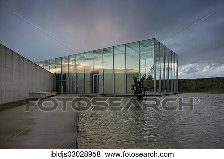 "Langen Foundation, art museum and foundation in the grounds of a former missile base, by architect Tadao Ando, Neuss, Neuss, North Rhine-Westphalia, Germany, Europe" View Large Photo Image Stock Photo - "Langen Foundation, art museum and foundation in the grounds of a former missile base, by architect Tadao Ando, Neuss, Neuss, North Rhine-Westphalia, Germany, Europe". Fotosearch