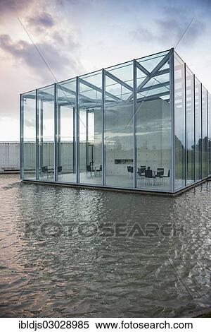 "Langen Foundation, art museum and foundation in the grounds of a former missile base, by architect Tadao Ando, Neuss, Neuss, North Rhine-Westphalia, Germany, Europe" View Large Photo Image Stock Photography - "Langen Foundation, art museum and foundation in the grounds of a former missile base, by architect Tadao Ando, Neuss, Neuss, North Rhine-Westphalia, Germany, Europe". Fotosearch