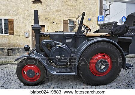 Lanz Bulldog tractor from 1952, Eichstaett, Bavaria, Germany, Europe View Large Photo Image Stock Image - Lanz Bulldog tractor from 1952, Eichstaett, Bavaria, Germany, Europe. Fotosearch