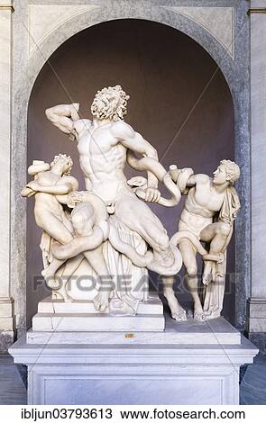 "Laocoon and His Sons, sculpture by the sculptor Hagesandros, Polydorus and Athanadoros from Rhodes, Cortile Ottagono, Museo Pio-Clementino, Vatican Museums, Vatican City, Lazio, Italy, Europe" View Large Photo Image Stock Image - "Laocoon and His Sons, sculpture by the sculptor Hagesandros, Polydorus and Athanadoros from Rhodes, Cortile Ottagono, Museo Pio-Clementino, Vatican Museums, Vatican City, Lazio, Italy, Europe". Fotosearch