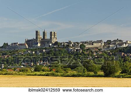 Laon Cathedral in the historic district on a limestone table mountain, Laon, Via Francigena, an ancient road from France to Rome, department of Aisne, Picardy region, France, Europe View Large Photo Image Stock Photo - Laon Cathedral in the historic district on a limestone table mountain, Laon, Via Francigena, an ancient road from France to Rome, department of Aisne, Picardy region, France, Europe. Fotosearch
