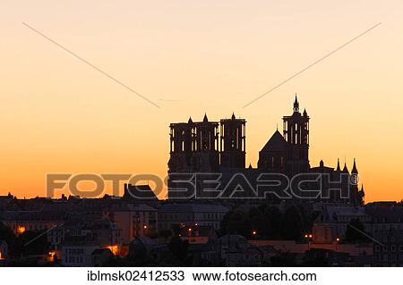 Laon Cathedral in the morning, historic district on a limestone table mountain, Laon, Via Francigena, an ancient road from France to Rome, department of Aisne, Picardy region, France, Europe View Large Photo Image Stock Image - Laon Cathedral in the morning, historic district on a limestone table mountain, Laon, Via Francigena, an ancient road from France to Rome, department of Aisne, Picardy region, France, Europe. Fotosearch