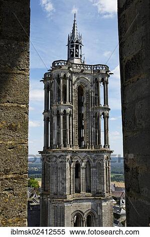 Laon Cathedral, view of the southern tower on the flanking aisle, Laon, Via Francigena, an ancient road from France to Rome, department of Aisne, Picardy region, France, Europe View Large Photo Image Stock Photography - Laon Cathedral, view of the southern tower on the flanking aisle, Laon, Via Francigena, an ancient road from France to Rome, department of Aisne, Picardy region, France, Europe. Fotosearch