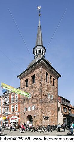 Stock Photo - "Lappan, former bell tower of the Holy Spirit Hospital and the city's landmarks, Oldenburg, Lower Saxony, Germany, Europe". Fotosearch