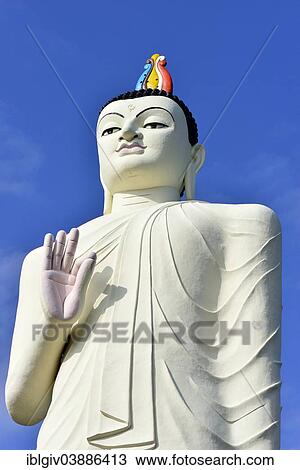 "Large Buddha figure in front of a monastery near Sigiriya, Central Province, Sri Lanka, Asia" View Large Photo Image Stock Image - "Large Buddha figure in front of a monastery near Sigiriya, Central Province, Sri Lanka, Asia". Fotosearch