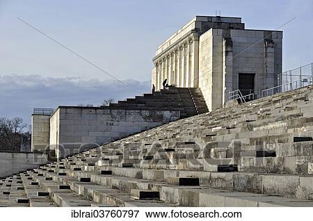 "Large grandstand at Zeppelinfeld, Zeppelin Field, Nazi party rally grounds, Nuremberg, Middle Franconia, Bavaria, Germany, Europe" View Large Photo Image Stock Photo - "Large grandstand at Zeppelinfeld, Zeppelin Field, Nazi party rally grounds, Nuremberg, Middle Franconia, Bavaria, Germany, Europe". Fotosearch