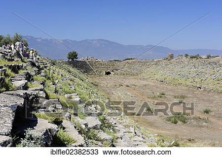 "Large stadium at the ancient archaeological site of Aphrodisias, Geyre, Karacasu, Aydin, Western Turkey, Turkey, Asia" View Large Photo Image Stock Image - "Large stadium at the ancient archaeological site of Aphrodisias, Geyre, Karacasu, Aydin, Western Turkey, Turkey, Asia". Fotosearch