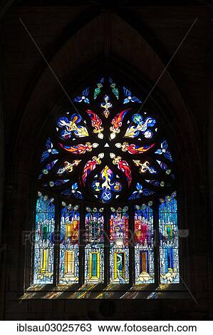 "Large stained-glass window, St Michael's Parish Church, Linlithgow Castle, Linlithgow, Scotland, United Kingdom, Europe" View Large Photo Image Stock Image - "Large stained-glass window, St Michael's Parish Church, Linlithgow Castle, Linlithgow, Scotland, United Kingdom, Europe". Fotosearch
