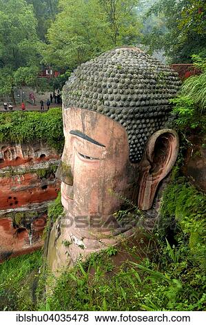 "Largest stone Buddha statue in the world, Leshan Giant Buddha, Leshan, Sichuan, China, Asia" View Large Photo Image Stock Photo - "Largest stone Buddha statue in the world, Leshan Giant Buddha, Leshan, Sichuan, China, Asia". Fotosearch