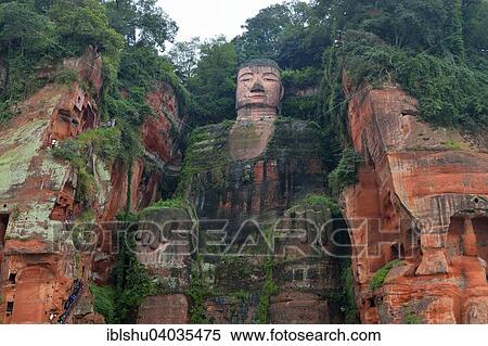 "Largest stone Buddha statue in the world, Leshan Giant Buddha, Leshan, Sichuan, China, Asia" View Large Photo Image Stock Photography - "Largest stone Buddha statue in the world, Leshan Giant Buddha, Leshan, Sichuan, China, Asia". Fotosearch