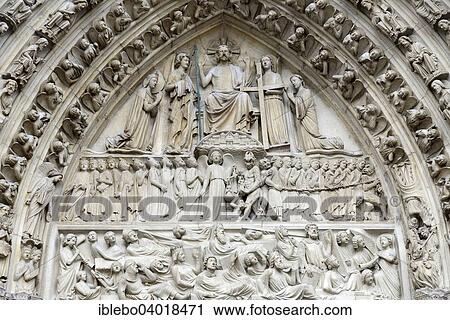 "Last Judgement, detail of the Gothic main portal, Notre Dame de Paris, Paris, France, Europe" View Large Photo Image Stock Image - "Last Judgement, detail of the Gothic main portal, Notre Dame de Paris, Paris, France, Europe". Fotosearch
