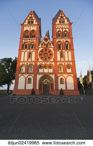 Late Romanesque and early Gothic Limburg Cathedral of Sankt Georg, Limburg, Limburg-Weilburg, Hesse, Germany, Europe View Large Photo Image Stock Photography - Late Romanesque and early Gothic Limburg Cathedral of Sankt Georg, Limburg, Limburg-Weilburg, Hesse, Germany, Europe. Fotosearch