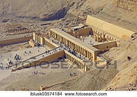"Lateral view of the Temple of Hatshepsut, Deir el-Bahari, Luxor, Luxor Governorate, Egypt, Africa" View Large Photo Image Picture - "Lateral view of the Temple of Hatshepsut, Deir el-Bahari, Luxor, Luxor Governorate, Egypt, Africa". Fotosearch