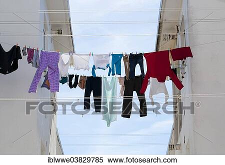 "Laundry on a clothesline, Vejer de la Frontera, Cadiz province, Andalusia, Spain, Europe" View Large Photo Image Stock Photography - "Laundry on a clothesline, Vejer de la Frontera, Cadiz province, Andalusia, Spain, Europe". Fotosearch