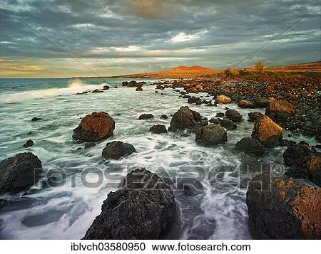 "Lava beach, Makalawena Bay, Keauhou, Big Island, Hawaii, United States, North America" View Large Photo Image Stock Image - "Lava beach, Makalawena Bay, Keauhou, Big Island, Hawaii, United States, North America". Fotosearch