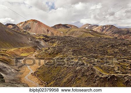 "Lava field, Landmannalaugar, Iceland, Europe" View Large Photo Image Stock Photo - "Lava field, Landmannalaugar, Iceland, Europe". Fotosearch