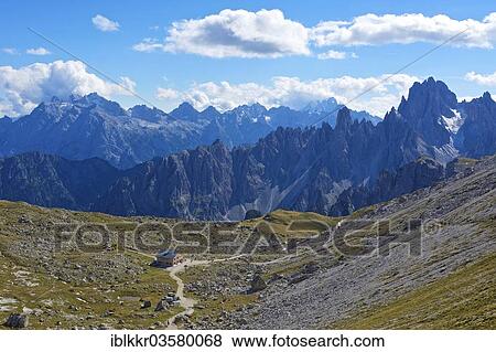 "Lavaredo Alpine hut, Sextner Dolomiten, South Tyrol province, Trentino-Alto Adige, Italy, Europe" View Large Photo Image Stock Photo - "Lavaredo Alpine hut, Sextner Dolomiten, South Tyrol province, Trentino-Alto Adige, Italy, Europe". Fotosearch
