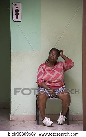 "Lavatory attendant, Cuba, North America" View Large Photo Image Stock Photo - "Lavatory attendant, Cuba, North America". Fotosearch