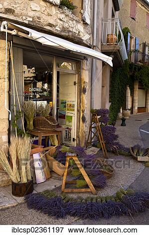 "Lavender in front of a shop, Sault, Vaucluse, Provence, France, Europe" View Large Photo Image Stock Photo - "Lavender in front of a shop, Sault, Vaucluse, Provence, France, Europe". Fotosearch