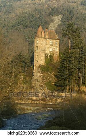 "Lavoute Polignac castle, Loire valley, Haute Loire, Auvergne, France, Europe" View Large Photo Image Stock Image - "Lavoute Polignac castle, Loire valley, Haute Loire, Auvergne, France, Europe". Fotosearch
