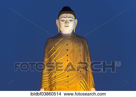 "Lay Kyun Sakkya, standing Buddha statue, Maha Bodhi Ta Htaung monastery, Monywa, Sagaing Division, Myanmar, Asia" View Large Photo Image Picture - "Lay Kyun Sakkya, standing Buddha statue, Maha Bodhi Ta Htaung monastery, Monywa, Sagaing Division, Myanmar, Asia". Fotosearch