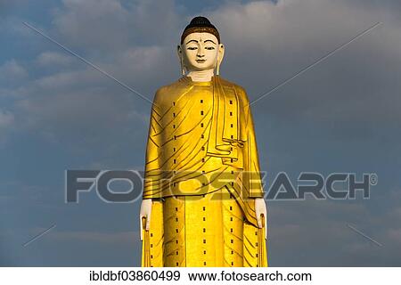 "Lay Kyun Sakkya, standing Buddha statue, Maha Bodhi Ta Htaung monastery, Monywa, Sagaing Division, Myanmar, Asia" View Large Photo Image Stock Photo - "Lay Kyun Sakkya, standing Buddha statue, Maha Bodhi Ta Htaung monastery, Monywa, Sagaing Division, Myanmar, Asia". Fotosearch