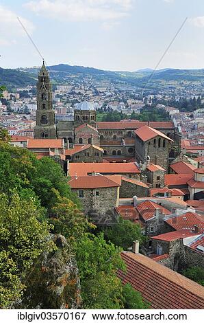 "Le Puy Cathedral, Cathedrale Notre-Dame du Puy, UNESCO World Heritage Site, Le Puy-en-Velay, Haute Loire, Auvergne, France, Europe" View Large Photo Image Stock Photo - "Le Puy Cathedral, Cathedrale Notre-Dame du Puy, UNESCO World Heritage Site, Le Puy-en-Velay, Haute Loire, Auvergne, France, Europe". Fotosearch