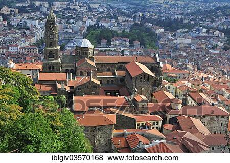 "Le Puy Cathedral, Cathedrale Notre-Dame du Puy, UNESCO World Heritage Site, Le Puy-en-Velay, Haute Loire, Auvergne, France, Europe" View Large Photo Image Stock Photo - "Le Puy Cathedral, Cathedrale Notre-Dame du Puy, UNESCO World Heritage Site, Le Puy-en-Velay, Haute Loire, Auvergne, France, Europe". Fotosearch