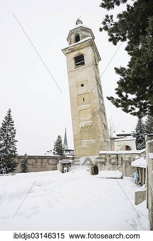 "Leaning church tower, St. Moritz, Engadin, Graubunden, Switzerland, Europe" View Large Photo Image Stock Photography - "Leaning church tower, St. Moritz, Engadin, Graubunden, Switzerland, Europe". Fotosearch