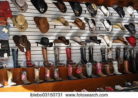 "Leather boots and hats, department store, Mexico City, Federal District, Mexico, North America" View Large Photo Image Stock Image - "Leather boots and hats, department store, Mexico City, Federal District, Mexico, North America". Fotosearch